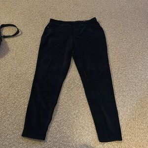 Soft black velvet/corduroy pull on leggings
